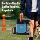 Senix Single Serve Coffee Maker  Plug-in   Battery  Charger  K-cup  Grounds  Pod