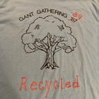Vintage 1987 Screen Stars Gant Gathering Recycled Puff Print Shirt Size Large L
