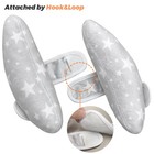 Zdbdbd Infant Travel Pillow  Adjustable Baby Head Neck Support Cushion Star 