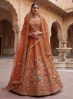 Royal Gadhwal Silk Elephant Embroidery Lehenga Choli Bridal Wedding Couture