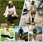 Cthh Toeless Compression Socks For Women   Men Open Toe Small-medium  Black