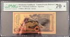 2025 Oklahoma  3 Goldback Pmg 70 Limited Early Release  70 Gem Uncirculated 