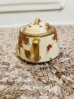 Satsuma Nikko Meiji Taisho Japanese Autumn Maple Tree Peasant Miniature Teapot