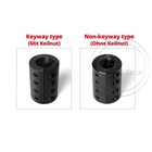 2 Piece Split Clamp Coupling With Set Screws - Black Oxide Steel - Id 14mm-50mm