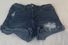 Hollister Stretch Distressed Denim Shorts Women s Size 3