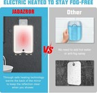 Heated Shower Mirror For Shaving With Light  7 8x5 3in   Fogless Shower Mirror