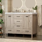 Freestanding Bathroom Vanity Cabinet With Double Sink Vanity W  Ceramic Sink