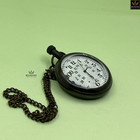 2  Brass Pocket Watch With Chain   Antique Finish Vintage Style Collectible
