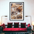 Christian Map Of Road To Heaven  1932   30x39  Big Size   Retro Wall Decor
