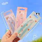 2pcs Sticker Tweezers For Crafting Pointed Tip With Spring  Green