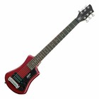 Hofner Hct-sh-ro Shorty Electric Guitar In Deep Red With Gig Bag New