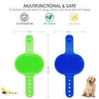 Brillirare 2 Pack Dog Grooming Brush  Premium Soft Silicone 2 Pack  2