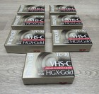 7 Maxell Vhs-c Hgx-gold Tc-30 62m Camcorder Video Cassette Premium New  Sealed