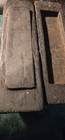 Primitive Antique Sharpening Stone W  Wood Case 13  X 3   