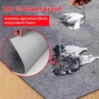 Waterproof Rug Pad Round 8-foot Non-slip 8   round   Grey
