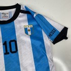Lionel Messi  10 Argentina Soccer Jersey Kids Youth Size 10 Striped Aldeca Spain