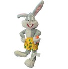 Ace Plush Bugs Bunny Looney Tunes 1999 Stuffed Animal Shorts Holding Carrot 15   
