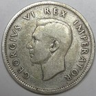 1942 South Africa Silver One Shilling  lot 1 