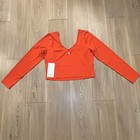 Lululemon Align Long Sleeve Shirt Size 14 Nwt Orange Red