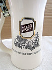Vintage Ceramic Schlitz Draught Beer  Stein With Pewter  Lid   Mccoy Pottery 9 