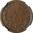 1863 Patriotic Civil War Token  13 297a Ngc Au58 Bn