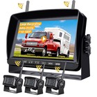 1080p Wireless Rv Backup Camera Side Rear View 7  Dvr Monitor For Truck Trailer