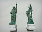 2 Pcs- 6 75 Inch Metal Figure Figurine Statue Of Liberty New York Base Us Seller