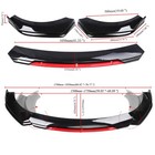 For Subaru Impreza Wrx Sti Front Bumper Lip Chin Spoiler Splitter  side Skirts