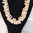 Vintage Hawaiian Pikake Lei Necklace Carved Wedding Flowers Over 18 Inches