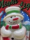 Vintage Snowman Night Light Nip Plastic Retro Ocean Desert Sales 4 25    Tall