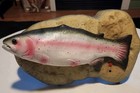 Vintage Gemmy Singing Trout Partially Works   Read Description Please   