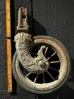 Antique Stem Caster Vtg Table Furniture Bar Kitchen Cart Victorian Trolley Wheel