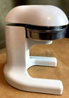 Vintage Ramcon White Hand Heavy Press Metal enamel Citrus Juicer Complete
