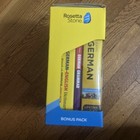 New Rosetta Stone Learn German Bonus Pack Bundle Book   Cds
