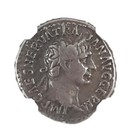 Trajan Roman Silver Denarius  ad 98-117  - Ngc  f  - Collectible Coin