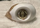 Royal Crown Derby Hand Painted Bone China Bird Figurine White Blue Gold