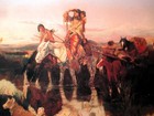 1895 Native American Squaw Paint Horse Museum Charles Russell Print 