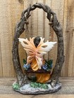 Fairy On A Swing Resin Figurine 10  X 6 5 