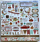 New Unopened Carta Bella Fall Market Collection Scrapbook Paper Kit Double Sided