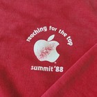 1988 Apple Computer    reaching For The Top    Sweatshirt     Cherry Red Rare Vintage
