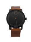 Movado Bold 3600489 Black Dial Leather Strap Men s Watch