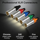 Xlr 3pin Male-female Audio Connectors Solder-type Plugs Snake Cable Microphone
