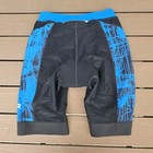 Tyr Mens 9  Competitor Tri Triathlon Padded Shorts Black blue Size  M New No Tag