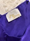 Ilise Stevens Purple Satin Camisole 19in Shoulder To Hem Vintage