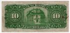 1931 Bank Of Montreal Ten 10 Dollar Large Banknote 718393 Bill Chartered