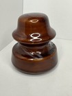 Unbranded Medium Brown Porcelain Telegraph Telephone Powerline Insulator Usa