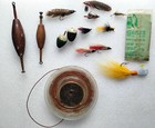 Vintage Cortland 333 Fly Line Antique Bobbers Flies Jigs