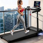 Folding Treadmill For Home Electric 3 5hp Foldable Running Machine W 15  Incline