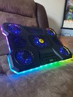 Laptop Cooling Pad  Rgb Lights Laptop Cooler 9 Fans For 15 6-19 3 Inch Laptops