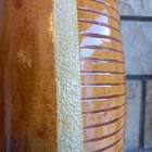 Hand-carved Gourd G  iro - 18-inch Traditional Latin Percussion Instrument